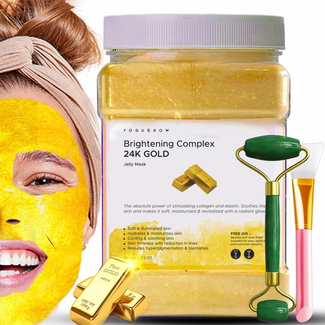Mascarilla facial en gelatina VogueNow Nourish Glow, rosa búlgara, 680 ml