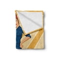thumbnail image 2 of Feminist Soft Flannel Fleece Throw Blanket, Concept of Retro Powerful Woman Showing Fist We Can Do It Graphic Image Print, Cozy Plush for Indoor and Outdoor Use, 60" x 80", Multicolor, by Ambesonne, 2 of 6