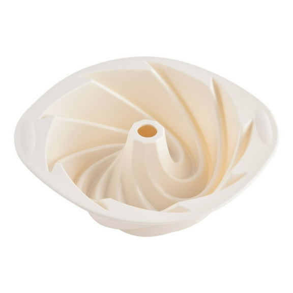 Cake Pan, Spiral Fluted Tube Pan Silicone Baking Molds for Homemade Cake, Bread, Brownie