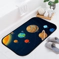 thumbnail image 2 of Floor Door Mats Bath Rugs Solar System Galaxy Planets Bathroom Carpet Non-Slip Absorbent for Entryway Indoor 23.6x15.7in Carpet Runner, 2 of 7