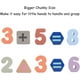 thumbnail image 4 of Puzles de madera HUOGUO Alphabet ABC con letras mayúsculas para niños, 4 of 5