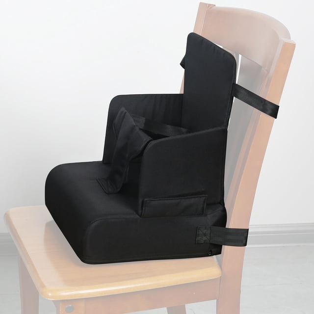 Arnés De Viaje Para Bebé, Asiento Elevador, Antideslizante, Portátil, Trona De Viaje, Cojín Creciente Para Silla De Cocina, Mesa De Comedor, Color Negro
