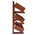 thumbnail image 5 of 3 Tiers Storage Rack, Rectangle Fruit Basket Stand, Utility Shelf Organizer Brown, 5 of 16