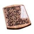 thumbnail image 1 of Juego de laberinto Laberinto de mármol con una canica de acero, Juguete de laberinto para niños, jóvenes y adultos, Juegos de rompecabezas de laberinto de madera, 1 of 5