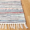 thumbnail image 3 of SAFAVIEH Rag Skylar Striped Cotton Area Rug, Ivory/Multi, 8' x 10', 3 of 8