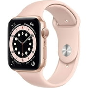 Apple Watch Series 6 (GPS, 40mm) Gold Case   Pink Sand Sport Band - Renewed