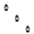 thumbnail image 3 of Guardoinrt Lantern LED Oil Lamp Table Porch Winery Cabin Light Black 3Set, 3 of 6