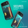 thumbnail image 2 of Smartish® iPhone 17 Thin Wallet Case - Wallet Slayer Vol. 2 [Slim + Protective] Credit Card Holder w/ Kickstand - Drop Tested Hidden Card Slot Cover For Apple iPhone 17 Thin - Moving Mountains, 2 of 9