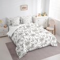 thumbnail image 3 of Manfei Bull Skull 7-Piece Twin Bedding Sets,Flower Bowknot Bedding Comforter Set,Cactus Horseshoe Breathable Sheet Sets,Super Cozy Western Room Decor,Reversible, 3 of 8