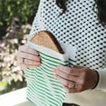 thumbnail image 2 of Lunchskins Recyclable & Sealable XL Sandwich Bags – 50 Count | Stripe Design | Eco-Friendly Food Storage Bags Made from Grease-Resistant Glassine Paper with Self-Adhesive Closure, 2 of 7