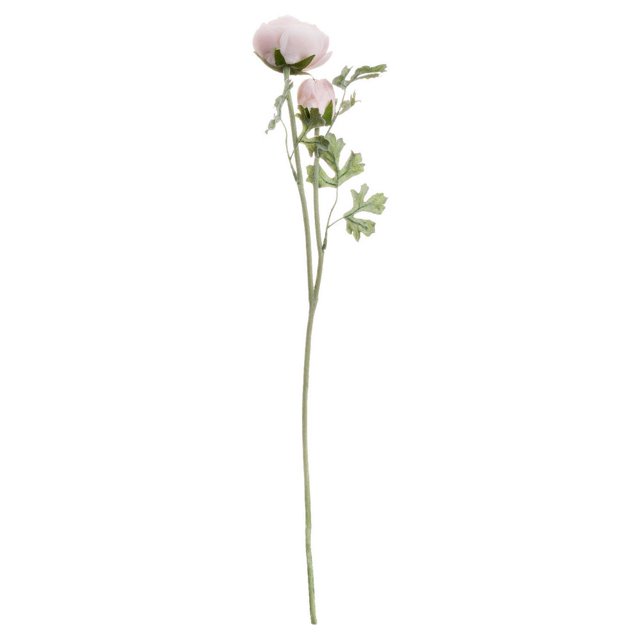 Hill Interiors - Flor Artificial Ranuculus (Rosa Pastel)
