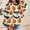 Multicolor, variant on Piuwrlz Kid Halloween Pattern Hoodies Girls No Hat Sweatshirts Long Sleeve Pullover Multicolor Size 3-4 T