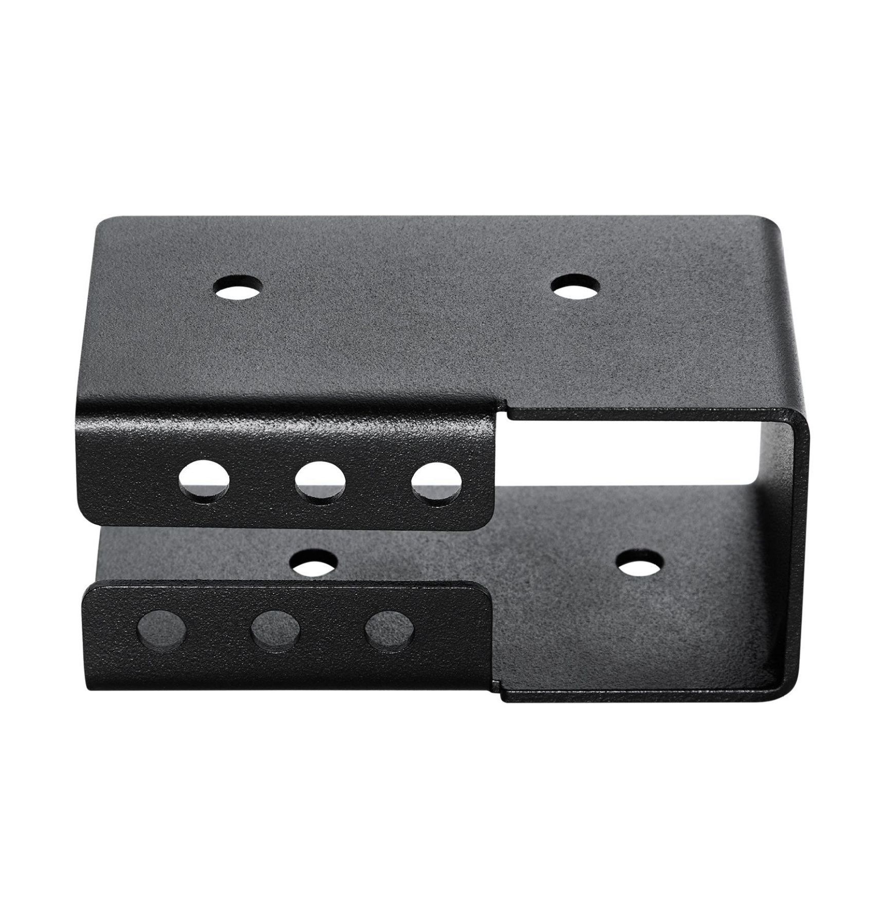 Joist Hangers 2x4 - 12 Pack, Concealed Flange Beam Hangers 1.93x3.62 Inch, Heavy Duty Steel for Sheds, Swings, Playground - Black Coated