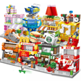 thumbnail image 2 of Mini City Street View, Snack Street, Youth Puzzle Small Particles Assembled Toys, Building Blocks Gift-week, 2 of 5