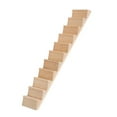 thumbnail image 1 of Escaleras para casa de muñecas a escala 1:12, muebles para casa de muñecas, juego de simulación, escalera de madera en miniatura DIY sin reposabrazos, 1 of 9