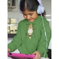 thumbnail image 2 of Cute Bunny Ice Cream Hoodie Juniors -Image by Shutterstock,  Medium, 2 of 4