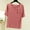 Pink, variant on ALLLIST Short Sleeve Pajamas Women Summer Modal Sleep Tops Cozy Black Solid Ladies Loungewear M-2XL