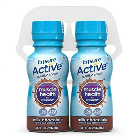 Ensure Active Muscle Health Shake, Milk Chocolate, 8-Ounce, (Pack of 16) (Packaging May Vary)