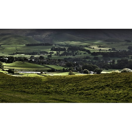 Canvas Print Dales Country Farm Countryside England English Stretched Canvas 10 x