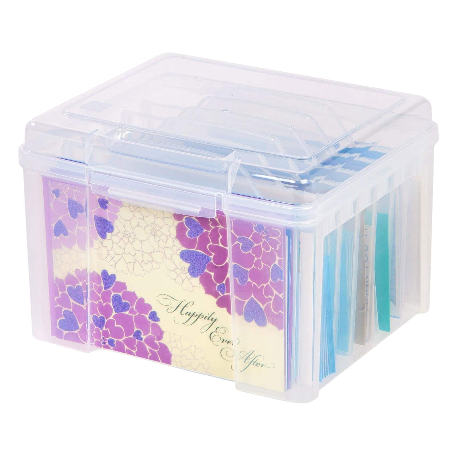 Simply Tidy Greeting Card & Craft Keeper - Acid Free Plastic Case