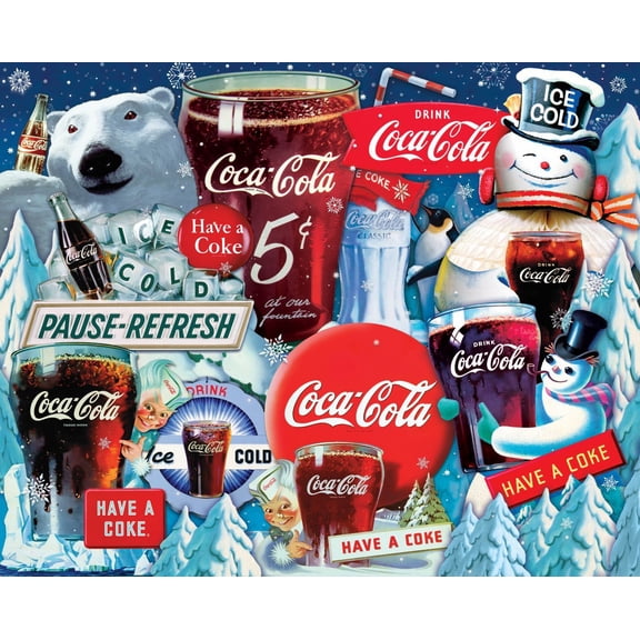Springbok 1000 Piece Coca-Cola Ice Cold Jigsaw Puzzle for Adults - Made in USA