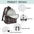thumbnail image 4 of Football Arrow Black Pattern Backpack for School, Cute School Bag with Adjustable Shoulder Straps and Padded Back, 15.25"x11.5"x5.25", 4 of 5