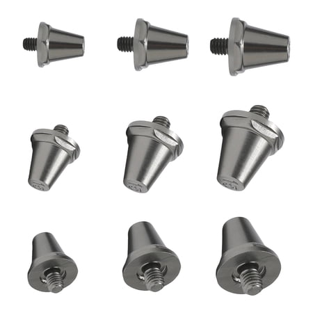 RUISINERY 12pieces Universals Aluminum Football Shoe Studs Replacement Soccer Cleats Football Boot Spikes for Soccer Enduring