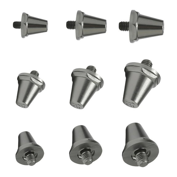RUISINERY 12pieces Universals Aluminum Football Shoe Studs Replacement Soccer Cleats Football Boot Spikes for Soccer Enduring