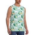 thumbnail image 2 of Haiem Men's Horse And Flower Print Tank Tops Summer Sleeveless Cut Off Workout T-Shirts Fitness Vest Athletic Undershirts-X-Large, 2 of 8