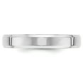 thumbnail image 4 of Primal Gold 10 Karat White Gold 4mm Bevel Edge Comfort Fit Band Size 5.5, 4 of 10