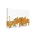 thumbnail image 2 of Marlene Watson 'San Francisco Skyline Rust' Canvas Art, 2 of 3