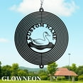 thumbnail image 3 of GLOWNEON Personalized Duck Wind Spinner, Outdoor Yard Decor, Metal Garden Spinner Gift Idea, 3 of 5