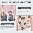 thumbnail image 6 of Happy Thanksgiving Turkey Fall Pumpkin Apron-Garden Aprons for Women with Pockets-Cotton Linen Waterproof Kitchen Cooking Gardening Aprons Adjustable for Kitchen,Cooking,BBQ and Salon 33"x27", 6 of 7
