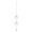 D, variant on Crystal Wind Chime Decorative Pendant for Home, Prism Design Creates Colorful Rainbows, Patio or Ceiling Fan Accent, Ideal Gift