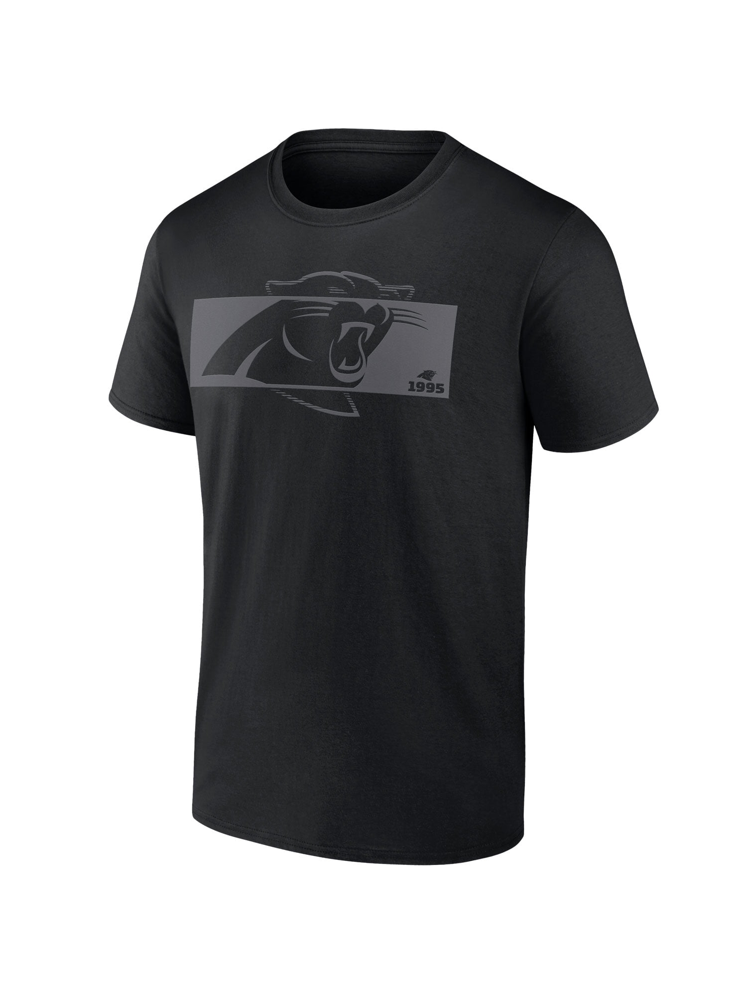 NFL Carolina Panthers Men's Cotton Black Short Sleeve T-Shirt