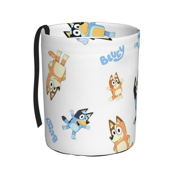 Saiise Bluey Print Car Trash Can Bin for Back Seat Leak Proof, Trash Bag Hanging,for SUV Truck Van, Automotive Vehicle Garbage Cans Front Seat