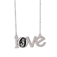 thumbnail image 1 of Ancient Egypt Pharaoh Outline Love Necklace Pendant Charm Jewelry, 1 of 3