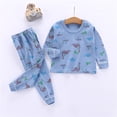 thumbnail image 2 of EnJoCho Baby Play Clothes Toddler Girl Boy Cartoon Printed Top and Pants Casual Loose House Suit for 0 to 6 Years Little Children Casual Home Wear Comfort Trendy Set, 2 of 3