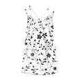 thumbnail image 3 of LPZOOGU Women's Tropical Floral Print V Neck Cami Tank Top Fashion Casual Loose Fit Sleeveless Spaghetti Strap Tunic T-Shirt, 3 of 4
