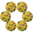 thumbnail image 3 of Mardi Gras Round Placemats Non-Slip Table Mat Heat Resistant Placemat for Dining Table Kichen Party Table Diameter 15.4 inch Set of 4 Home Decor Gifts, 3 of 7