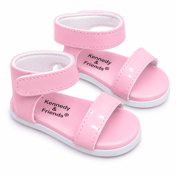 MBD® 18 Inch Doll Shoes- Light Pink Summer Sandals for 18 Inch Kennedy and Friends Dolls