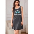 thumbnail image 3 of Ekouaer Tank Nightgowns for Women Sleeveless Sleep Dress Crew Neck Sleep Shirt Comfy Pajama Dress, 3 of 6