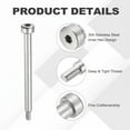 thumbnail image 3 of 8 Pcs 304 Stainless Steel Shoulder Bolt 4mm Shoulder Dia 45mm Shoulder Length M3x0.5 Thread Hex Socket Shoulder Bolts for Hydraulic Injection Molding Machinery Industries, 3 of 6