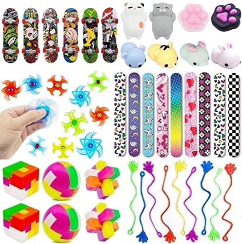 Piñata Filler SKKSTATIONERY Party Favors Set of 135 Pcs Include Party Favor Bags 10Pcs- Birthday Party Toy Assortment for Classroom Goodie Bag