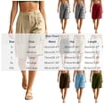 thumbnail image 3 of Dxzfnsa Bermuda Cargo Denim Shorts for Women Knee Length with Pockets Elastic Waist Long Jorts for Summer Casual S-2XL, 3 of 8