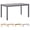 Gray, variant on vidaXL Garden Table Varied wood tones Solid Acacia Wood Medium Durable