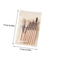 thumbnail image 3 of Makeup Brushes - 8 Pcs Makeup Brush Sets for Foundation Eyeshadow Eyebrow Eyeliner Blush Powder Concealer Contour Shadows with Case, 3 of 7
