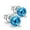 Blue, variant on Elegant Sparkling Stud Earrings for Women—Minimal Round Gemstone Posts for Sensitive Ears with Colorful Bright Shine for Birthdays and Anniversaries