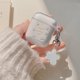 thumbnail image 1 of Bonita funda de auriculares de flores frescas para AirPods 1 2 Pro, funda transparente de TPU para auriculares Bluetooth, funda de caja de carga con llavero, 1 of 5