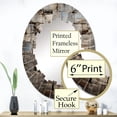 thumbnail image 3 of DESIGN ART Designart "Hebrew Western Wall Collage II" Religion & Spirituality Modern Wall Mirror 24in.x36in., 3 of 4